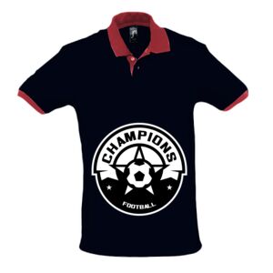 SOL'S Prince Contrast Cotton Piqué Polo Shirt Thumbnail