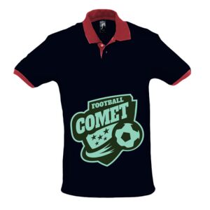 SOL'S Prince Contrast Cotton Piqué Polo Shirt Thumbnail