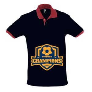 SOL'S Prince Contrast Cotton Piqué Polo Shirt Thumbnail