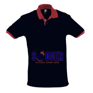SOL'S Prince Contrast Cotton Piqué Polo Shirt Thumbnail