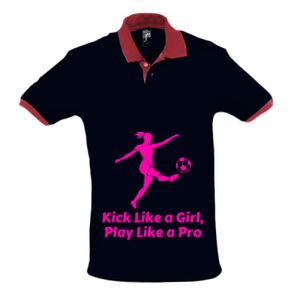 SOL'S Prince Contrast Cotton Piqué Polo Shirt Thumbnail
