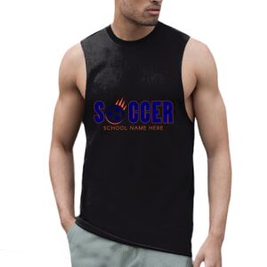 High neck slash armhole vest Thumbnail